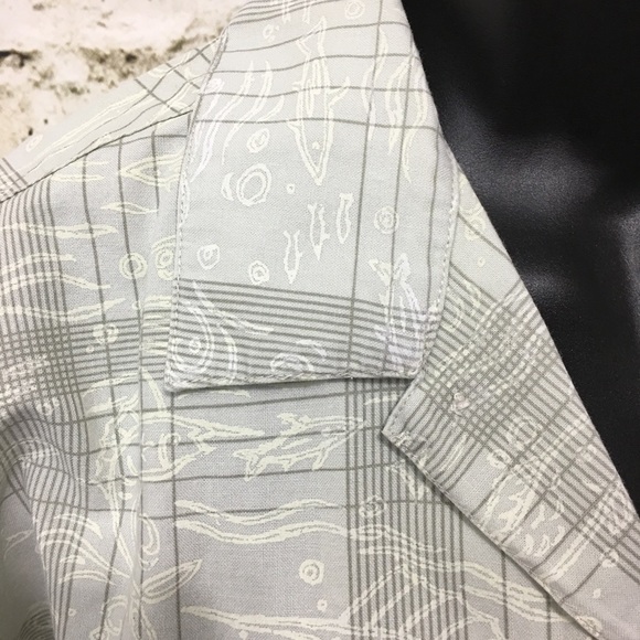 Woolrich Fish Print Button Down Shirt - Picture 3 of 6